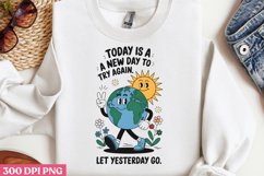 Today is a new day to try again PNG, Mental Health Sublimati Product Image 3
