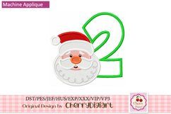 Christmas santa emb Numbers machine embroidery bundle 2195B Product Image 4