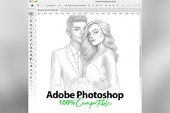 45 Procreate Wedding Couple Stamp Brushes Product Image 6