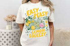 Easy Peasy Lemon Squeezy PNG, Preppy Coastal Summer Product Image 2