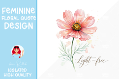 Feminine Floral Design Watercolor Flower Illustration Product Image 1