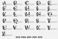 Monogram Split Alphabet Letters Font SVG Laser Cutting Files Product Image 2