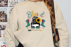 Blessed Momlife Sublimation, Retro Mama Png Product Image 2