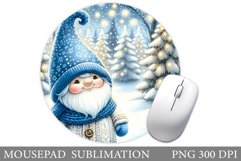 Christmas Gnome Mouse Pad. Christmas Mouse Pad Design Product Image 1