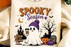 Trending Halloween PNG, Spooky Season PNG, Cute Pumpkin PNG Product Image 1