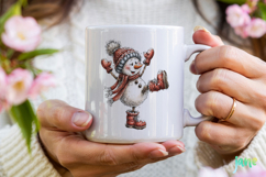 Whimsical Christmas Snowmans Clipart Product Image 4