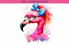Tropical Pink Flamingo Digital Prints - Summer PNG Designs Product Image 1