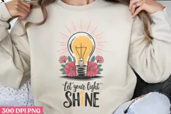 Let your light shine PNG, Christian Bible Verses Sublimati Product Image 3