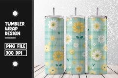 Pastel flower Tumbler Wrap | Sublimation | 20 oz Skinny Product Image 1