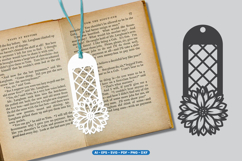 Flower Bookmark Papercut - Papercut Template Product Image 1