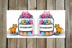 Colorful Cats | pets Mug Sublimation design PL Product Image 2