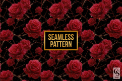 Red Roses Digital Paper Pattern Product Image 2