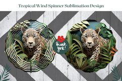 3D Leopard Wind Spinner Design, 3D Summer Sublimation Product Image 2