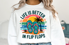 Life is better in flip flops svg | Svg Cut Files | Shirt Svg Product Image 3