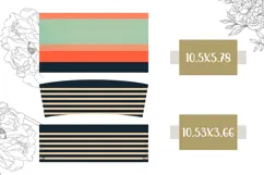 Retro Tumbler Wrap, Retro Stripes 40 Oz Tumbler Design Product Image 2