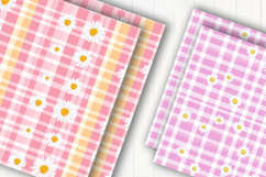 Pink Plaid Seamless Digital Paper Product Image 2