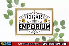 Cigar emporium SVG, Vintage Farmhouse Sign Svg Product Image 3