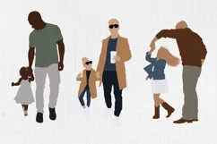 Fathers day clipart, Family clipart, Father daughter, 20 PNG Product Image 3