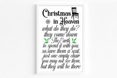 Christmas in heaven what SVG, Memeorial Quotes SVG Product Image 1