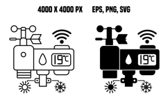 Smart Weather Station Icons Product Image 1