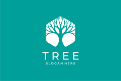 Hexagon Green Tree Logo Design Vector Illustration Product Image 2