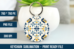 Mediterranean Pattern Keychain | Keychain Design Product Image 1