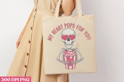 My heart pops for you PNG, Retro Valentine PNG Product Image 2
