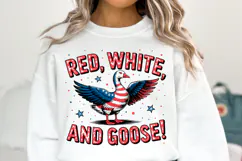 Red White and Goose Svg | Svg Files for Cricut | Shirt Svg Product Image 1