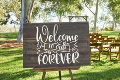 Welcome To Our Forever Svg, Wedding Welcome Sign Svg. Product Image 3