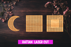 15 Boho Rattan Signs Laser Cut SVG, Home Decor Laser cut Product Image 3