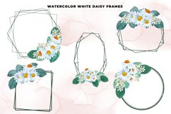 Watercolor Daisy Green Glitter Frames Product Image 2