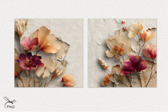 Autumn flowers digital paper Product Image 2