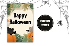 Halloween Welcome Garden Flag, Cartoon Halloween Garden Flag Product Image 2