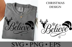 Believe Svg | Christmas svg | Shirt Svg Product Image 1