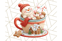 Christmas Coffee Mugs Clipart PNG Festive Cups Product Image 2