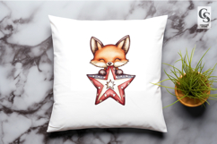 Patriotic Fox Clipart PNG Product Image 2