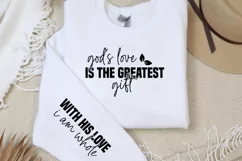 God's love is the greatest gift Sleeve SVG PNG Product Image 2