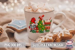 Christmas gnome Sublimation PNG Latte Tree png Coffee png Product Image 3