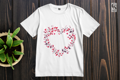 Floral Heart Frame Clipart Sublimation PNG Product Image 2