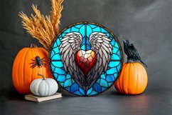 Stained Glass Sublimation Designs | Wind Spinner PNG Product Image 2