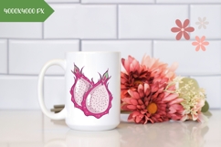 Hand Drawn Dragon Fruit Illustration, Cartoon Dragon Fruit Product Image 2