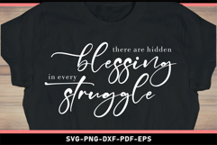There are hidden blessing in every struggle, Motivational Product Image 2