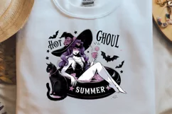 Vintage Halloween Witch Hot Ghoul Summer PNG Product Image 2