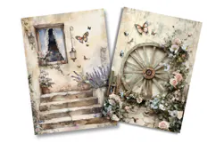 Vintage Garden Cottage Junk Journal Pages Product Image 2
