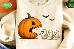 Creepy Halloween Sublimation Bundle, Skeleton Halloween PNG Product Image 3
