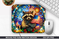 Mouse Pad Sublimation, 4th Of July Mouse Pad PNG Product Image 1