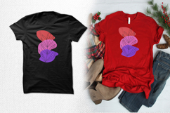 Modern Abstract Leaf Line Embroidery Design Product Image 2