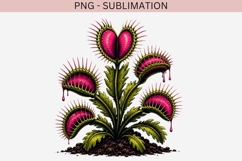 Gothic venus flytrap png design for T-shirts Product Image 4