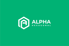 Hexagon Letter A Logo Design Vector Template Product Image 2