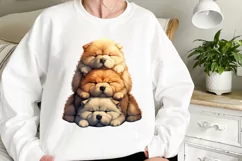 Stack Of Dogs Sublimation Clipart, Cute Puppy Clipart Product Image 2